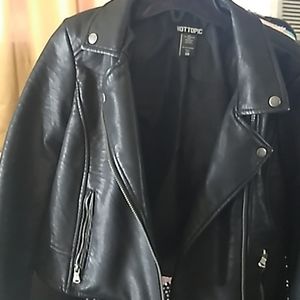 Hot topic moto leather jacket